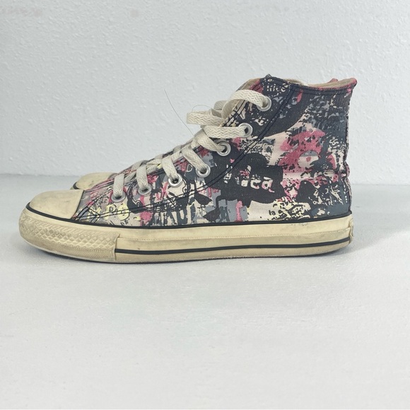 Vintage Converse Size 6 Custom Graffiti Chuck Taylor All Star High Top, Artisan - Picture 15 of 16